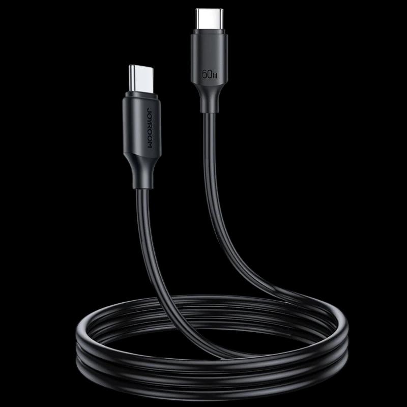 Joyroom Cable USB‑C a USB‑C 60 W Carga Rápida 1 m, Negro